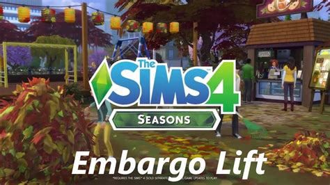 The Sims 4 Seasons Embargo Lift For Eaplay Gameplay Footage Sims Online