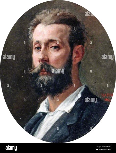 Self Portrait Oil On Canvas 345 X 297 Cm Signed Cr Rajon 1884