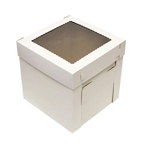 Spec101 Cake Boxes With Window 25 Pack White Bakery Boxes Cake