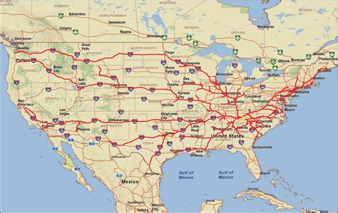 Interstate Map Of United States Living Room Design 2020