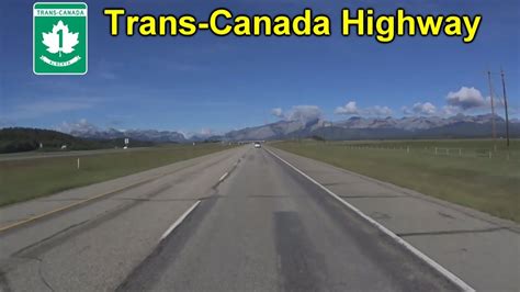 The Trans Canada Highway Into The Canadian Rockies Youtube