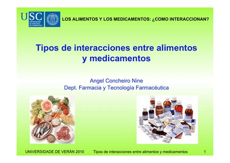 Tipos De Interacciones Entre Alimentos Y Medicamentos