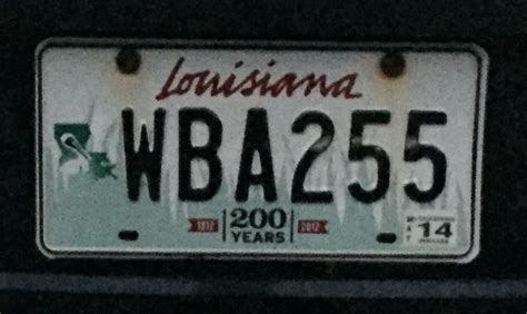 Louisiana License Plate 200 Years License Plate Plates Highway Signs