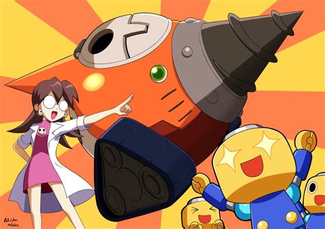 Tron Bonne And Servbot Mega Man And 2 More Drawn By Innovator123