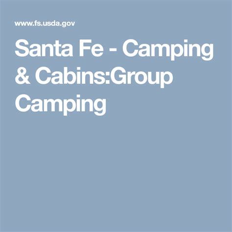 Maybe you would like to learn more about one of these? Santa Fe - Camping & Cabins:Group Camping | Cabin camping ...