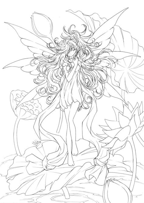 Anime Fairy Princess Coloring Page Ð¡oloring Pages For All Ages