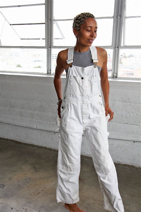 1970s White Painters Overalls