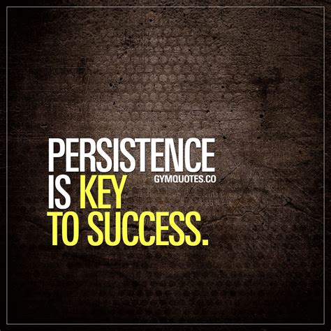 Persistence Is Key To Success Persistence Is That One Thing That Is