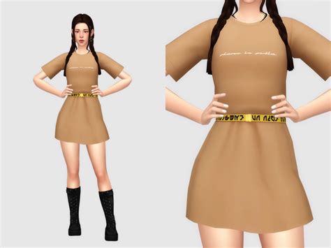 Belt T Shirt Female The Sims 4 Create A Sim Curseforge