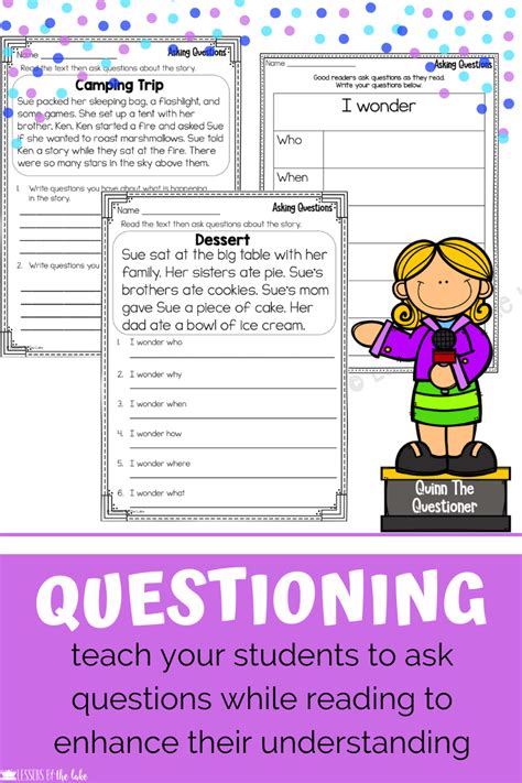 Questioning Lesson And Activities Comprehension Crew Reading