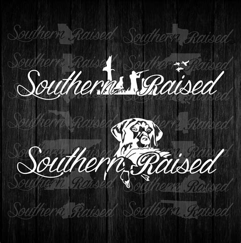 Duck Dog And Duck Blind Southern Raised Decals Bad Bass Designs