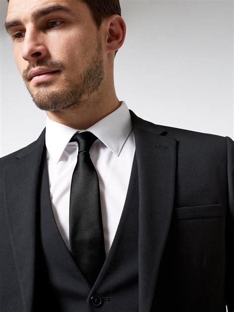 Burton Essential Slim Suit Jacket Black Suit Jacket Slim Suit