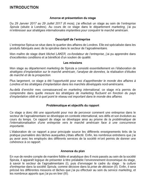 Introduction De Rapport De Stage Étapes Et Exemples