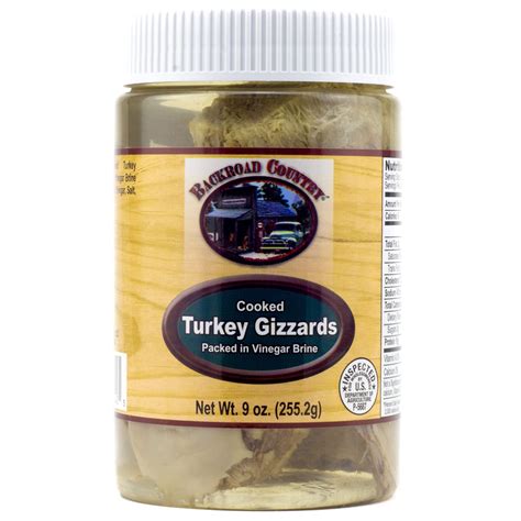 Backroad Country Cooked Turkey Gizzards Ounce Jar