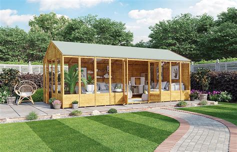 Buy Billyoh Summer House Log Cabin With Dual Entrance 20 X 10 Wooden