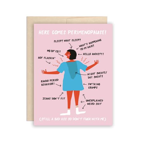 Funny Menopause Perimenopause Greeting Card Friendship Card Etsy Canada