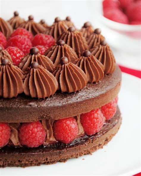 Recette Layer Cake Ganache Chocolat Mascarpone Framboise 4 Les