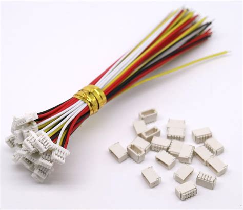 10 sets mini micro sh 1 0 jst 4 pin connector plug male with 100mm cable and female amazon ca
