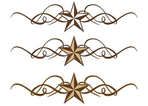 Download Western Star Scrolls Stock Vector Image Of Print Banner