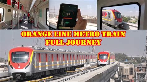 Full Train Journey Of Orange Line Metro Train Lahore Coverage Of All