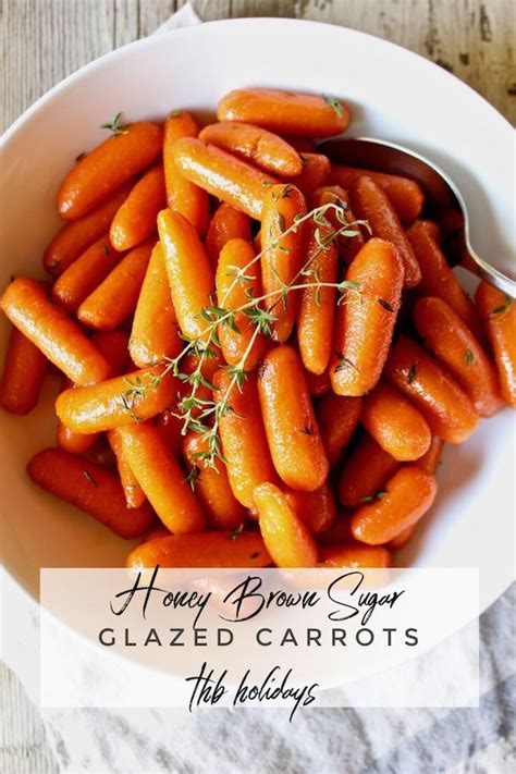 Honey Brown Sugar Glazed Carrots ~ Easy Glazed Baby Carrots Cooked On
