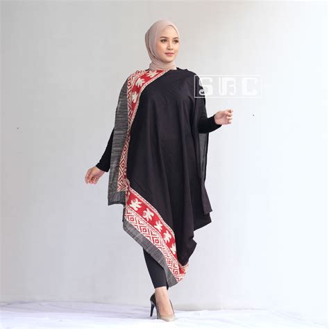 Dress Batik Kaftan Asimetris Embrio Terbaru Lazada Indonesia