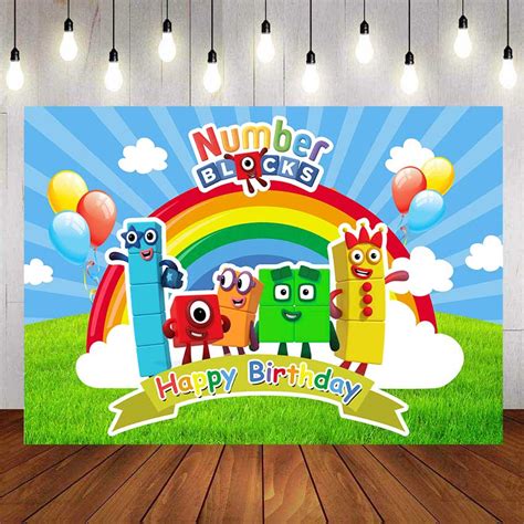Paper And Party Supplies Numberblocks Birthday Banner Numberblocks