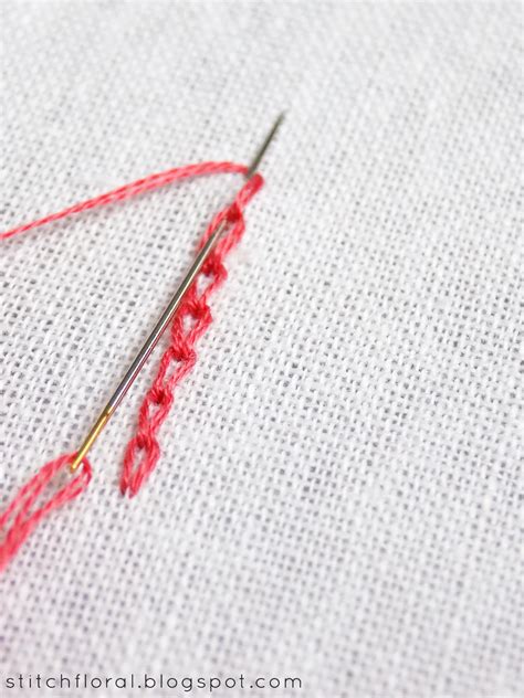Chain Stitch And Its Faces Reverse Chain Stitch And Broad Chain