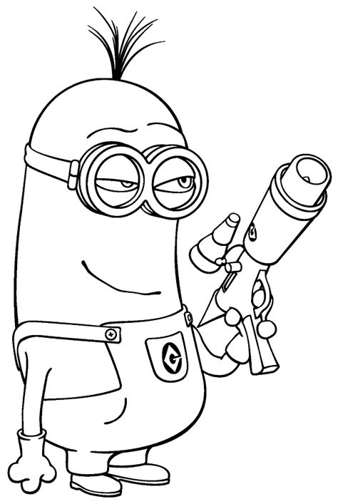 Despicable Me Minion Coloring Page Free Printable Coloring Pages