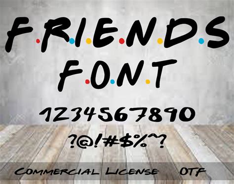Friends Font Otf Friends Tv Show Inspired Logo Font Script Etsy