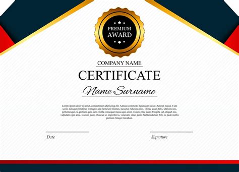 Certificado Plantilla Fondo Premio Diploma Diseño En Blanco 2465063