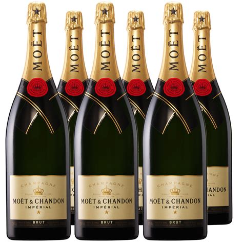 6 X Champagne Moet And Chandon Imperial Brut Nv
