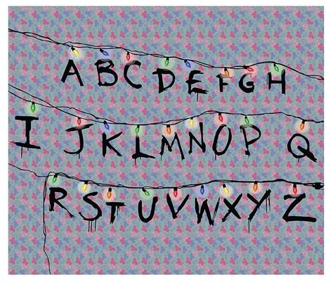 Stranger Things Alphabet Tapestry By Marsenroute Stranger Things