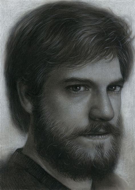 Hyper Realistic Portrait Painter Joongwon Charles Jeong Korean 1988 Charcoal And Pastel On