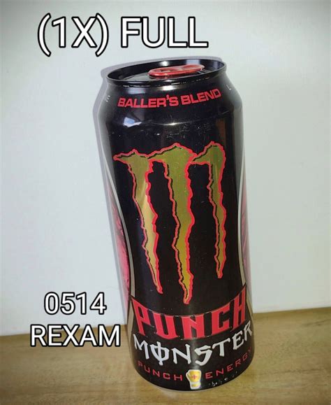 Rare 2014 Monster Energy Drink Punch Ballers Blend 0514 Rexam 1x