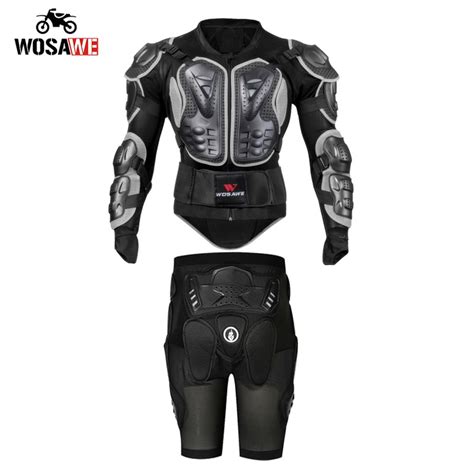 Wosawe Motorcycle Full Body Armor Jacket Set Moto Protective Armor And Pants Motocross Vest