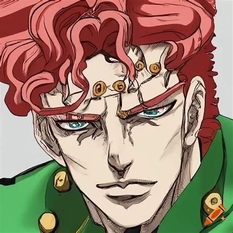 Detailed Sketch Of Kakyoin From Jojos Bizarre Adventure