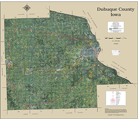 Dubuque County Iowa 2016 Aerial Map Dubuque County Parcel Map 2016