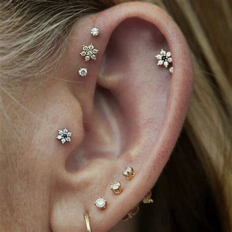 15 Awesome Ear Piercings Idea For Women Piercing Stud Earrings Ear