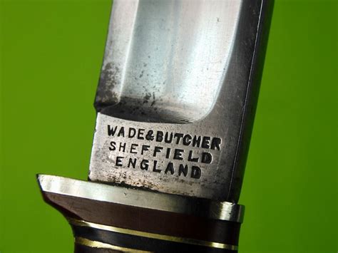 Antique Old 1900s British English Wade And Butcher Sheffield Pioneer Hun