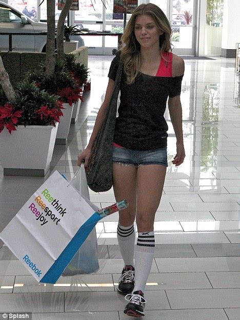 Annalynne Mccord Shops For Easytone Trainers At Fox Hills Mall In