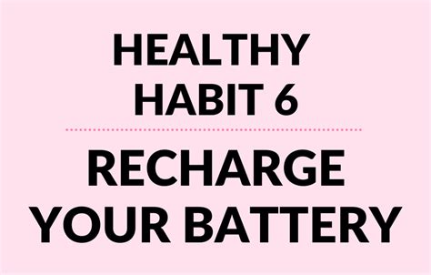 Day 11 Habit 6 Recharge Your Battery She Is Strong Fitnessshe Is