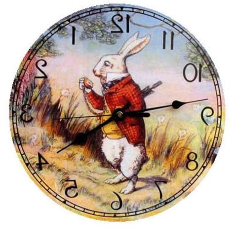 Our White Rabbit Backwards Clock Has A Vintage Victorian Style And Is First Clock Design Dating