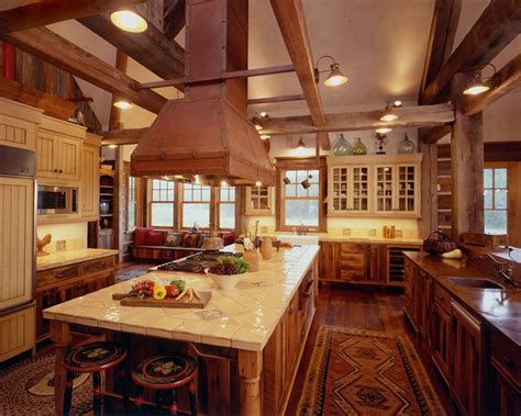 Warm Cozy And Inviting Rustic Kitchen Interiors Rustic Kitchen