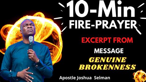 Fire Prayer With Apostle Joshua Selman Youtube