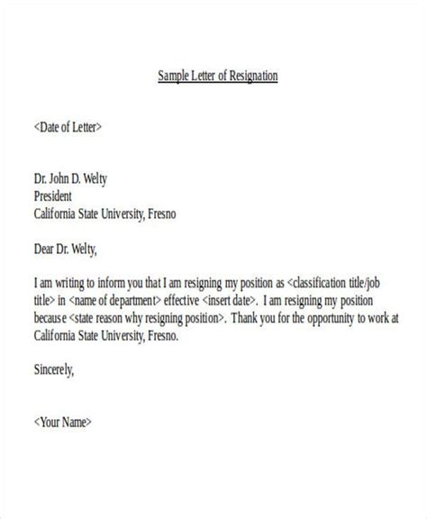 Resignation Letter Due To Covid 19 Format Leretet