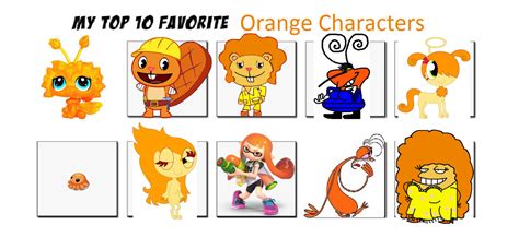 My Top 10 Favorite Orange Characters By Hobbypony On Deviantart