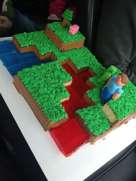 Minecraft Birthday Cake Minecraft Birthday Party Minecraft Birthday
