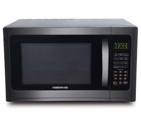 Farberware Black 1.2 Cu. ft. 1100-Watt Microwave Oven with Grill, Black