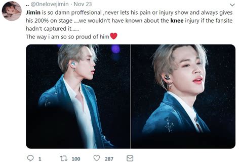 Bts S Jimin Injured His Knee In Japan But He Handled It Like A Pro